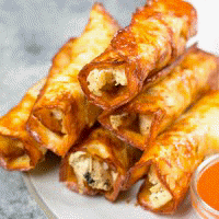 Keto Buffalo Chicken Taquitos (3 Ingredients)